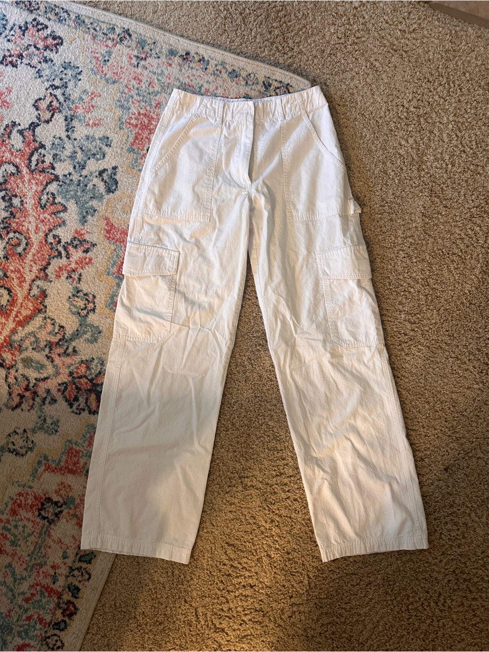 Women’s White Fox White Cargo Pants